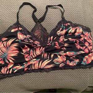 Torrid Floral Lace Trim Bralette